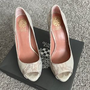 Vince Camuto Metallic Snake Heels